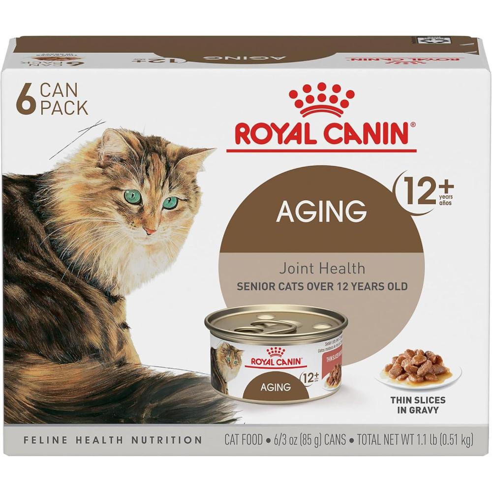 imageRoyal Canin Aging 12 Thin Slices in Gravy Canned Cat Food 3 Oz Can 6Pack3 oz Case of 6