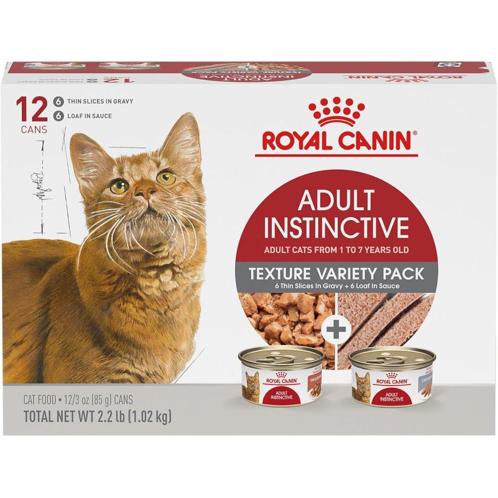 imageRoyal Canin Feline Health Nutrition Adult Instinctive Adult Loaf in Sauce Cat Food 3 oz Pack of 241 Count Pack of 12