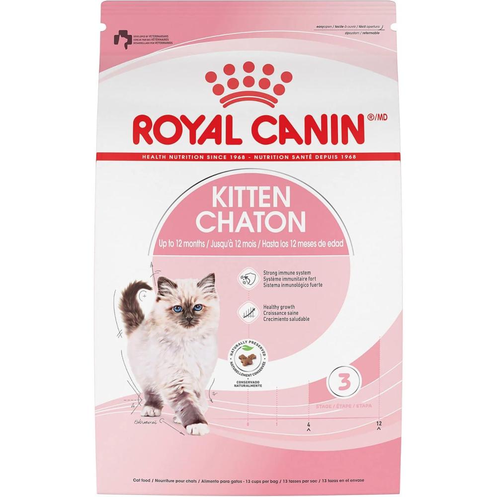 imageRoyal Canin Feline Health Nutrition Kitten Dry Cat Food 7 lb Bag3 Pound Pack of 1