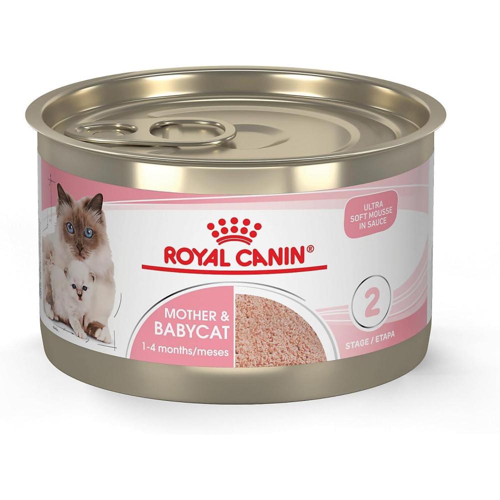 imageRoyal Canin Feline Health Nutrition Mother ampamp Babycat Ultra Soft Mousse in Sauce Canned Cat Food 3 oz can 12countMilk