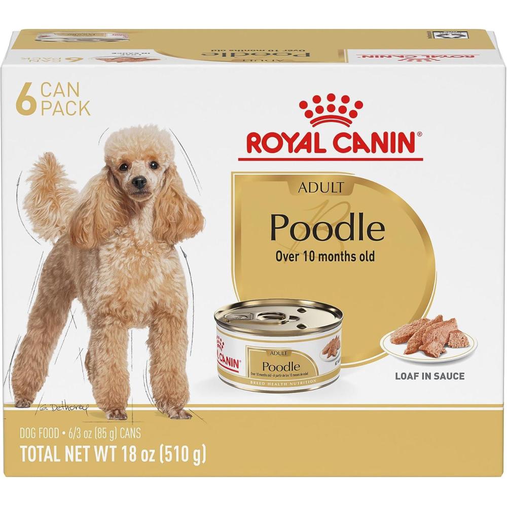 imageRoyal Canin Poodle Adult Breed Specific Wet Dog Food 3 oz can 4pack3 Ounce Pack of 6
