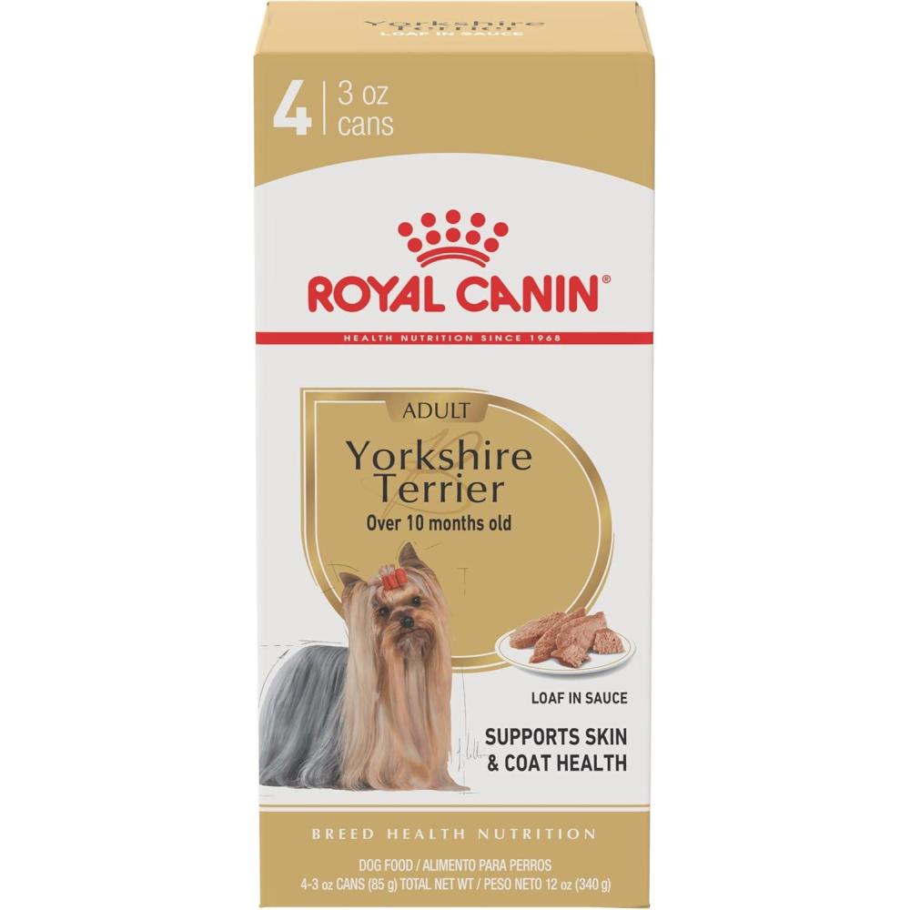 imageRoyal Canin Yorkshire Terrier Adult Breed Specific Wet Dog Food 3 oz can 4pack3 Ounce Pack of 4