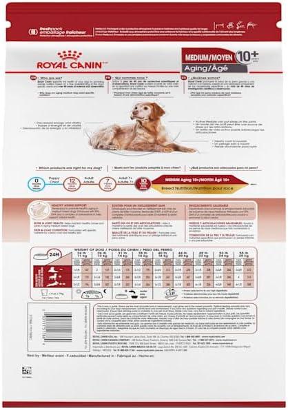 imageRoyal Canin Medium Aging 10 Senior Dry Dog Food 30 lb bag30 Pound Pack of 1