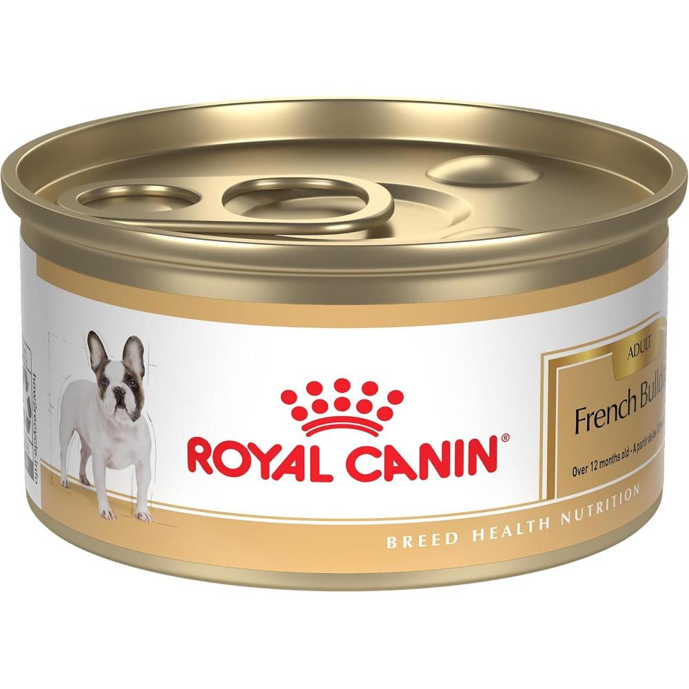 image:imageRoyal Canin Breed Health Nutrition French Bulldog Wet Dog Food for Adult Dogs Loaf Wet Food for French Bulldogs 12 Months Supports Digestive Health and Bone amp Joint Health Multipack 6 x 3 oz cans3 Ounce Pack of 24