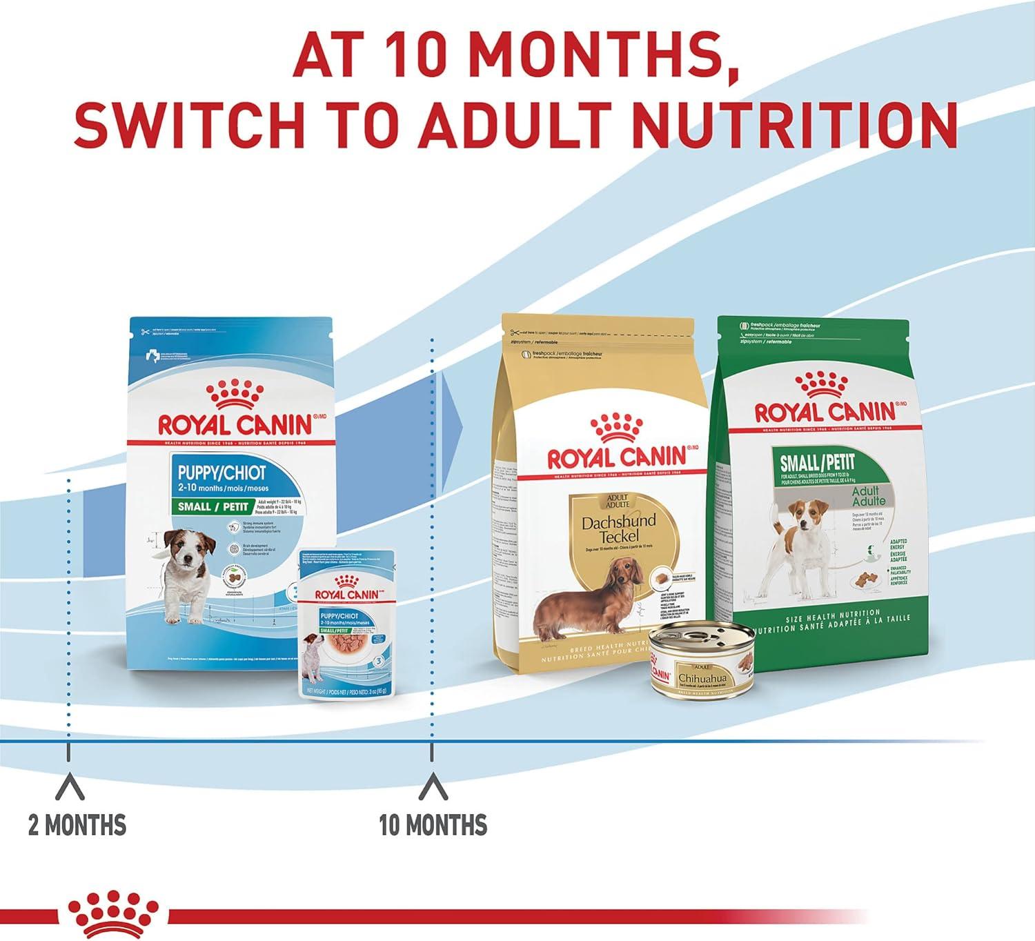 image:imageRoyal Canin Size Health Nutrition Small Puppy Chunks in Gravy Wet Dog Food 3 oz pouch 12count